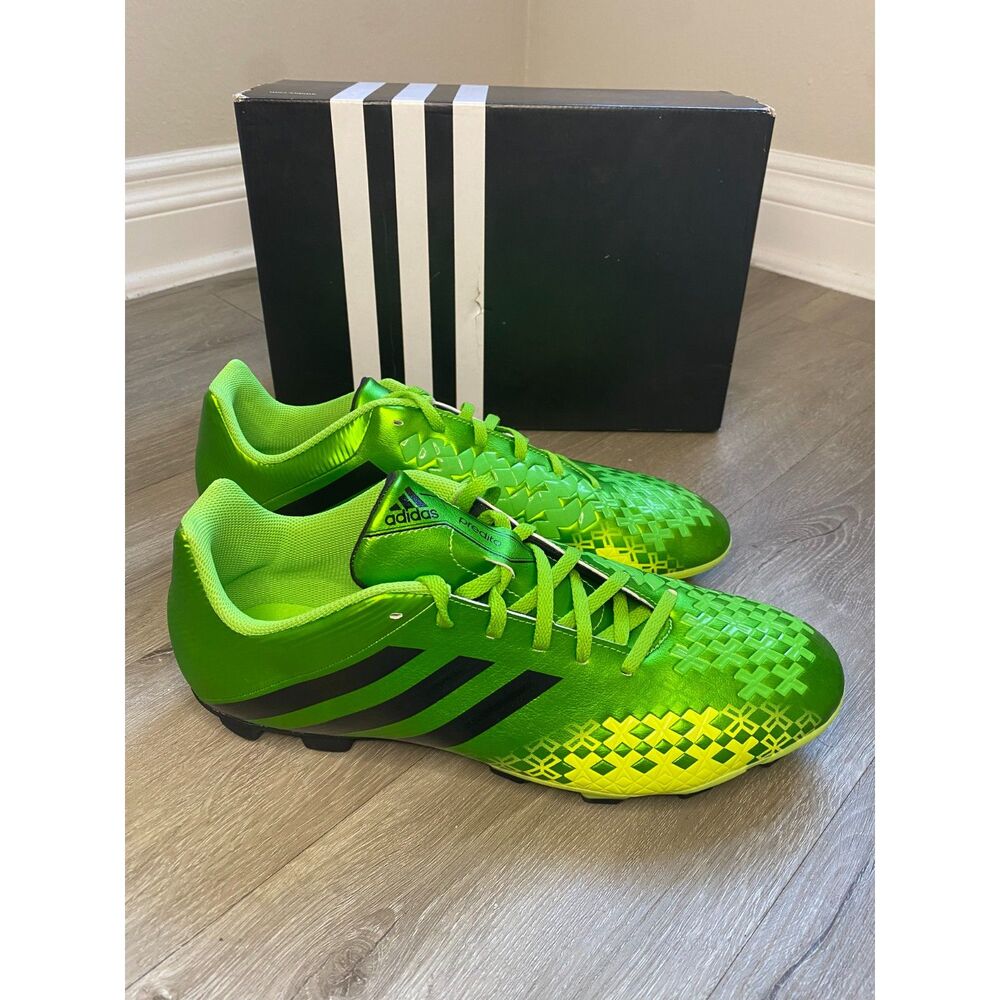 adidas Predito LZ TRX FG Soccer Cleats Mens 13 Ray Green Q21649 Predator New Box